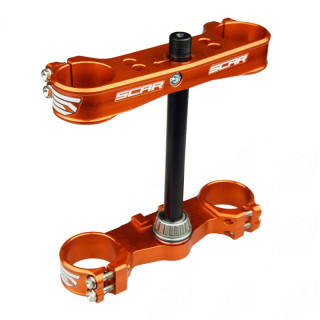 Té de fourche Scar Offset 22mm S5418OR | Oxmoto