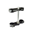 Té de fourche Scar offset 22mm noir | Oxmoto