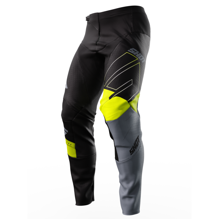 Pantalon SHOT contact rush jaune/noir 2024 | Oxmoto