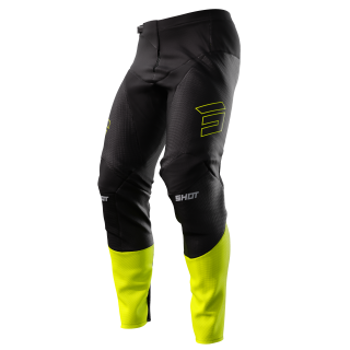 Pantalon SHOT contact patrol noir/jaune 2024 | Oxmoto