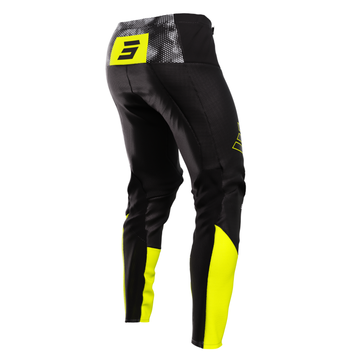 Pantalon SHOT contact patrol noir/jaune 2024 | Oxmoto