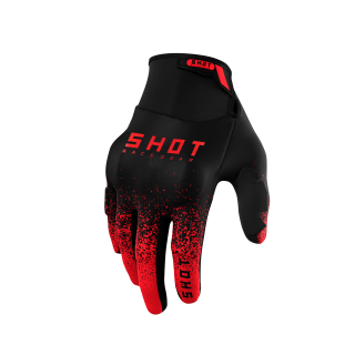 Gants SHOT drift edge rouge 2024 | Oxmoto
