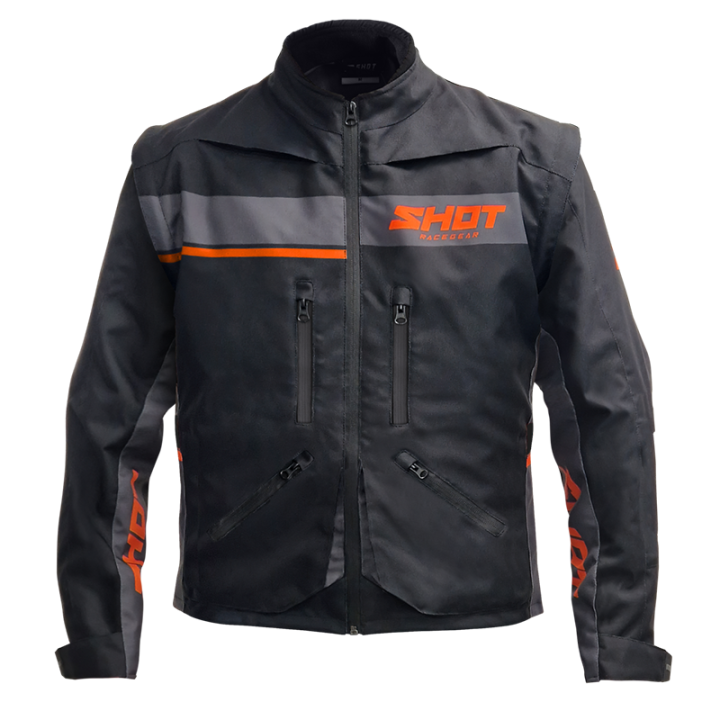 Veste SHOT contact assault 2.0 noir/orange 2026 | Oxmoto