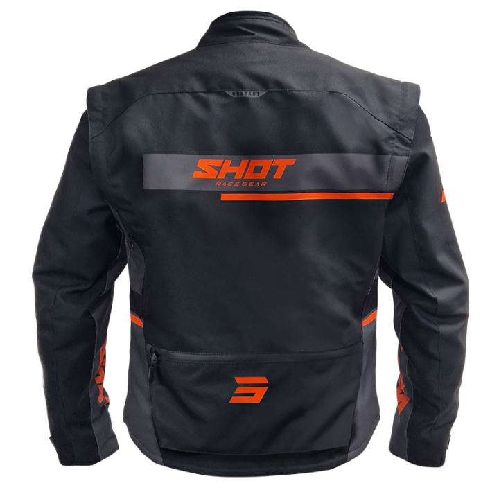 Veste SHOT contact assault 2.0 noir/orange 2026 | Oxmoto