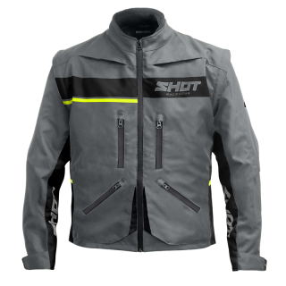 Veste SHOT contact assault 2.0 gris/jaune 2026 | Oxmoto