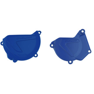 Protections de carters d'embrayage et d'allumage Polisport bleu Yamaha yz250