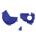 Kit protection de carter d'embrayage, d'allumage et de pompe à eau Polisport Yamaha yz 250 fx (20-23) bleu