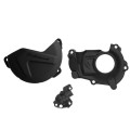 Kit protection de carter d'embrayage, d'allumage et de pompe à eau Polisport Yamaha yzf 450 f (18-22) noir