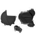 Kit protection de carter d'embrayage, d'allumage et de pompe à eau Polisport - KTM 250 / 300 EXC / XC-W (17-22)