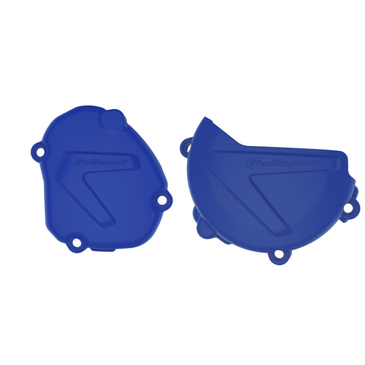 Protections de carters d'embrayage et d'allumage Polisport bleu Yamaha yz125