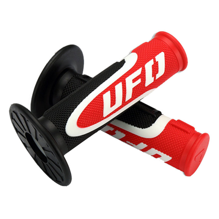 Revêtements UFO Axiom noir/rouge/blanc | Oxmoto