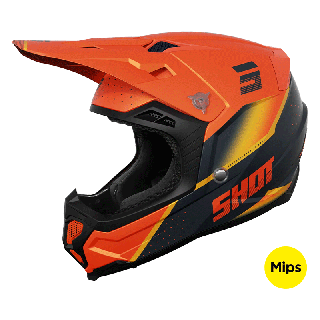 Casque SHOT core honor orange 2024 | Oxmoto