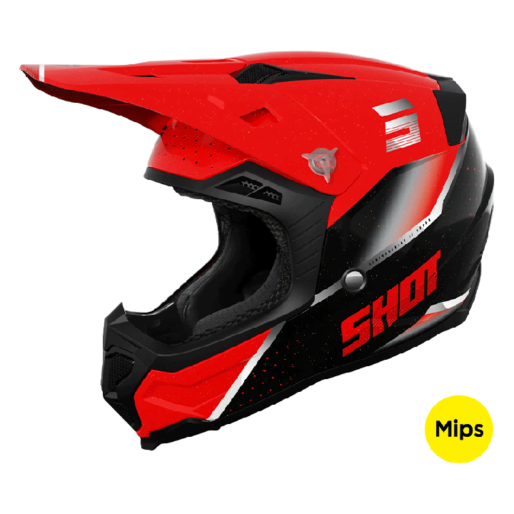 Casque SHOT core honor rouge 2024 | Oxmoto