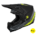 Casque SHOT core custom noir/jaune fluo 2024 | Oxmoto