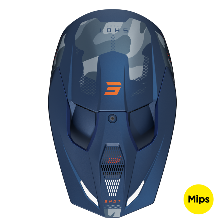 Casque SHOT race battle bleu 2024 | Oxmoto