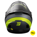 Casque SHOT core custom noir/jaune fluo 2024 | Oxmoto