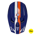 Casque SHOT race iron bleu/orange 2024 | Oxmoto