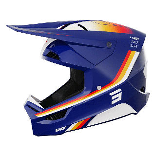 Casque SHOT furious aim bleu 2024 | Oxmoto