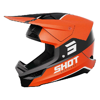 Casque SHOT furious Bolt orange 2024 | Oxmoto