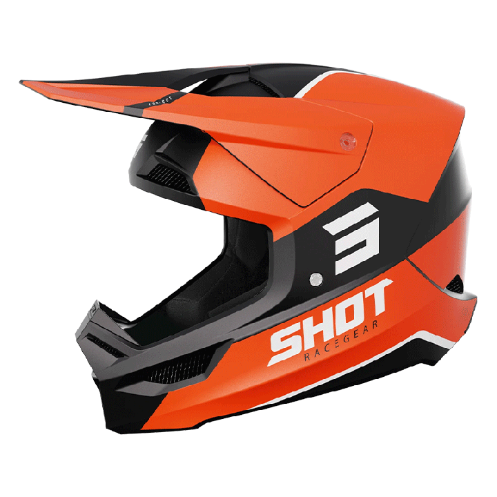Casque SHOT furious Bolt orange 2024 | Oxmoto