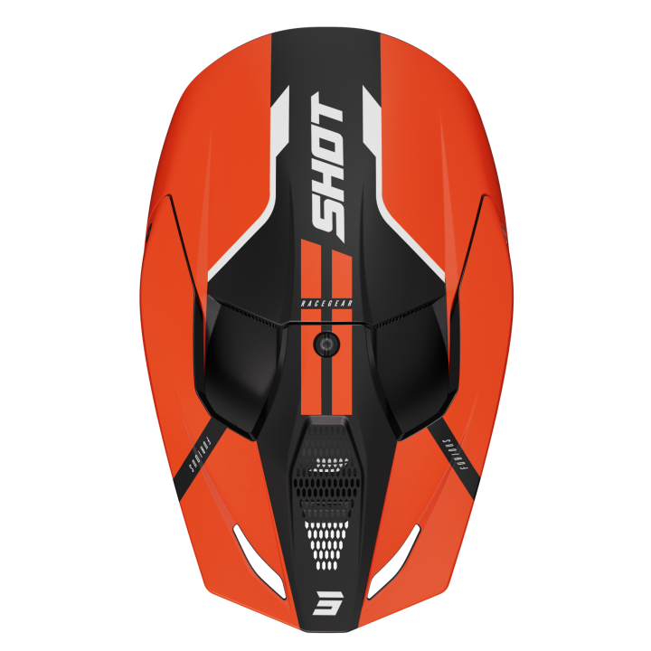 Casque SHOT furious Bolt orange 2024 | Oxmoto