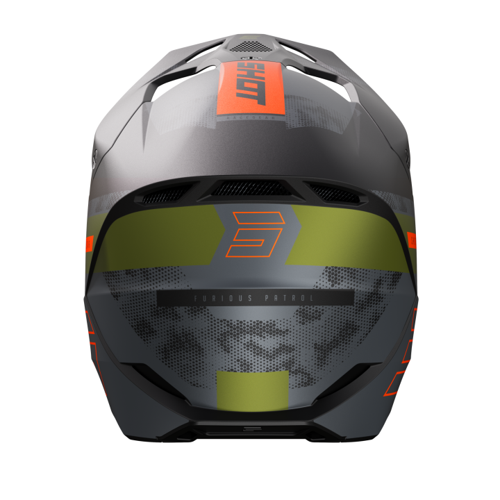 Casque SHOT furious furious noir/kaki 2024 | Oxmoto