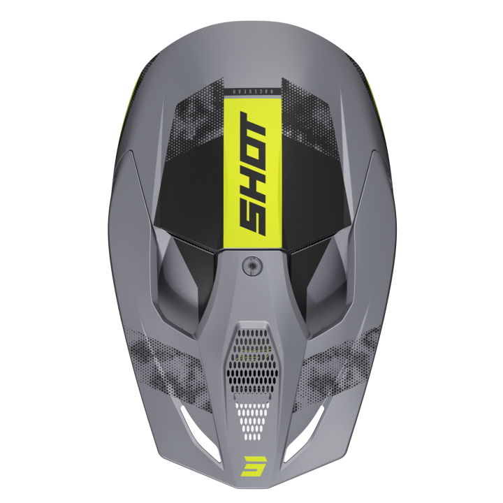 Casque SHOT furious furious gris/jaune 2024 | Oxmoto