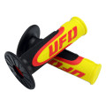 Revêtements UFO Axiom noir/jaune/rouge | Oxmoto