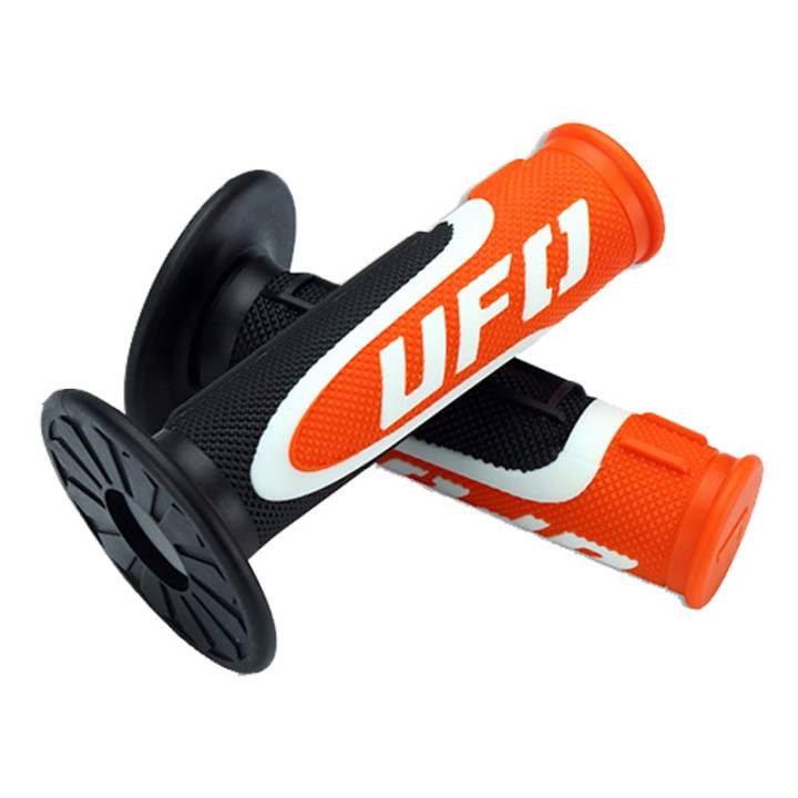 Revêtements UFO Axiom noir/orange/blanc | Oxmoto