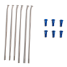 kit 6 rayons ar+ écrous bleu roue 18" wise work