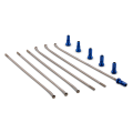 Kit 6 rayons ar+ écrous bleu roue 19" wise work | Oxmoto