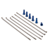 kit 6 rayons ar+ écrous bleu roue 21" wise work