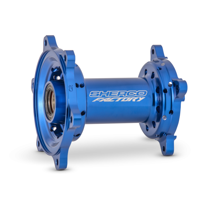 Moyeu complet cnc bleu ar sherco se-sef | Oxmoto