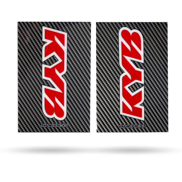 Stickers de fourche Kayaba sherco carbone | Oxmoto