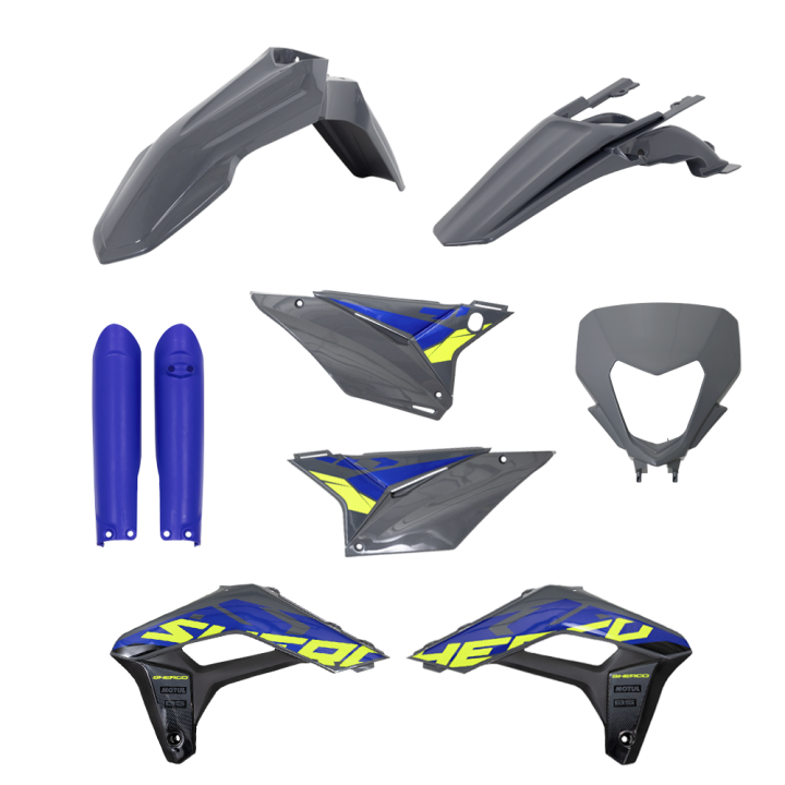 Kit plastiques sherco 2024 gris | Oxmoto
