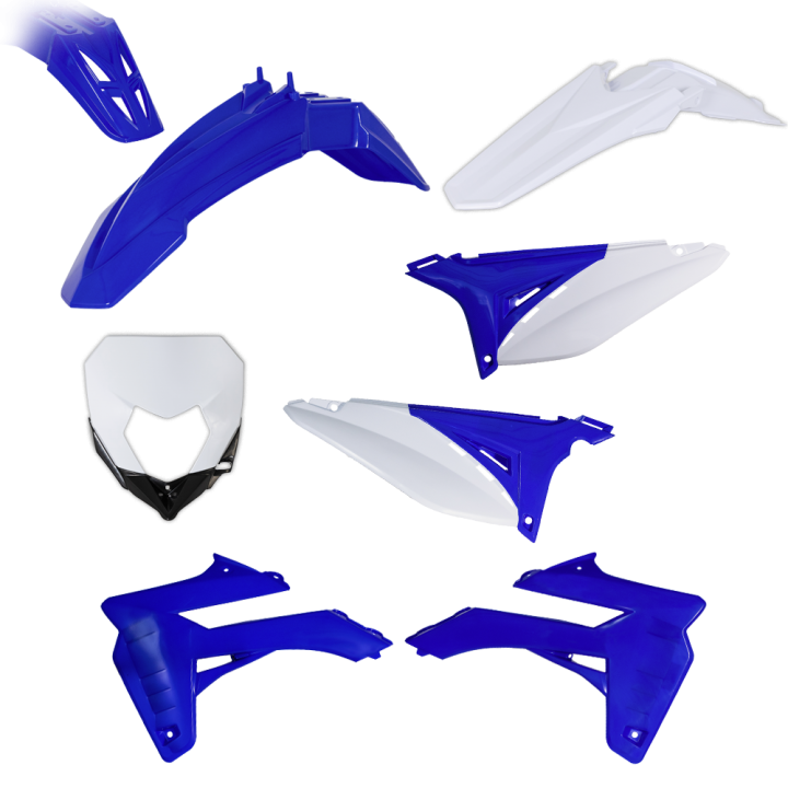 Kit plastiques sherco 50 sm bleu/blanc | Oxmoto