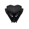 Plaque phare trial carbone double optique | Oxmoto