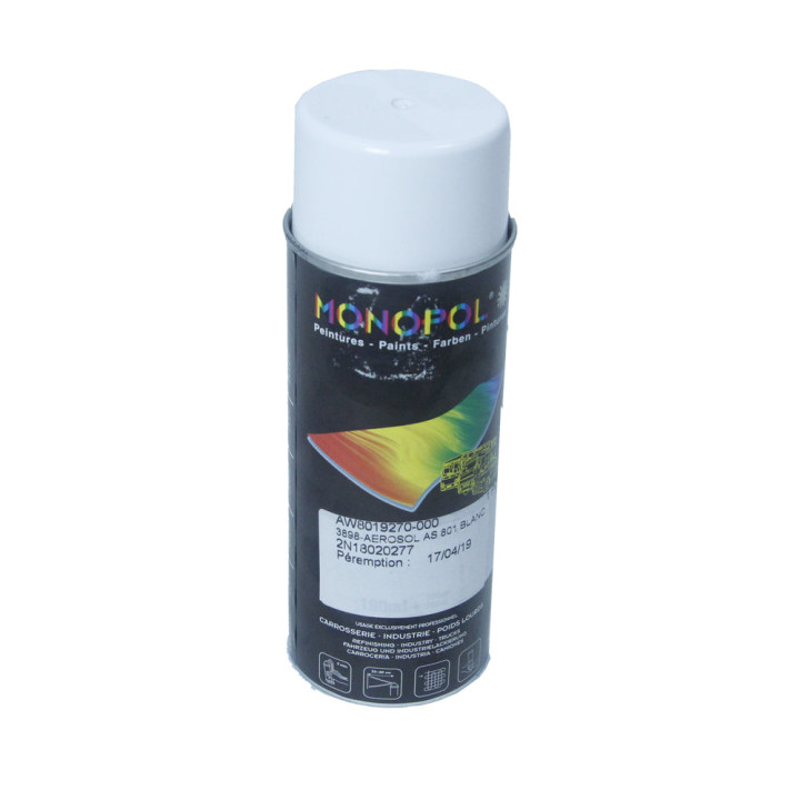Bombe de peinture retouche blanc 250 end | Oxmoto