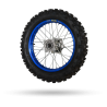 roue arriere  end bleu sans disque/couronne