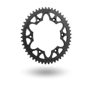 Couronne alu noir sherco 48 dents | Oxmoto