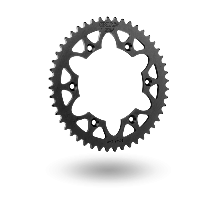 Couronne alu noir sherco 49 dents | Oxmoto