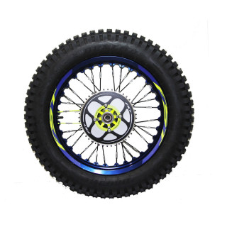 Roue arrière trial sherco factory bleu/jaune | Oxmoto