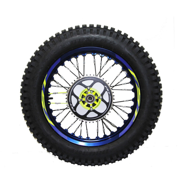 Roue arrière trial sherco factory bleu/jaune | Oxmoto