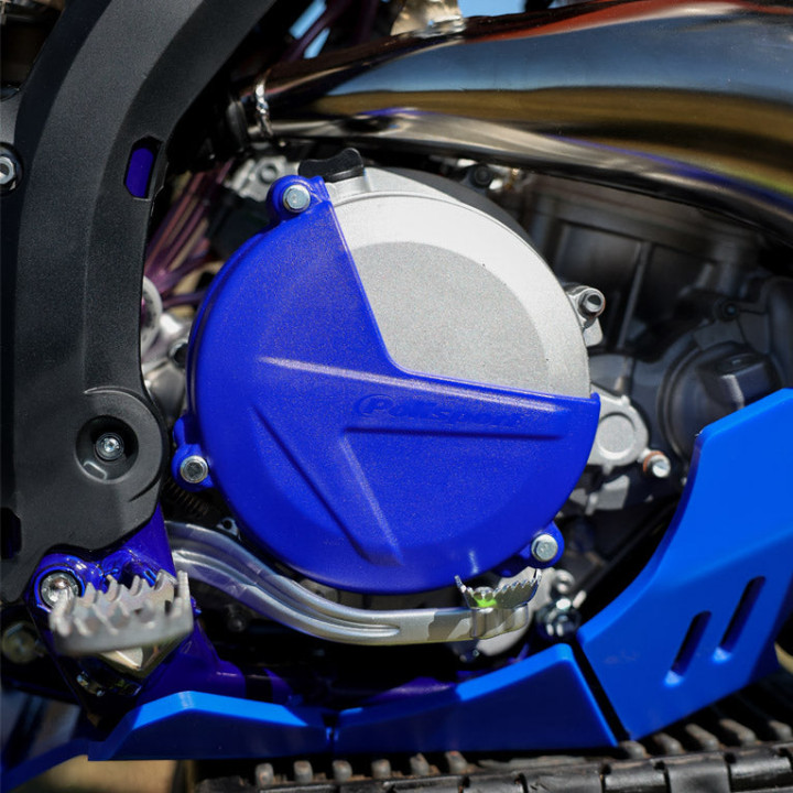 Protection de carter d'embrayage sherco bleu | Oxmoto