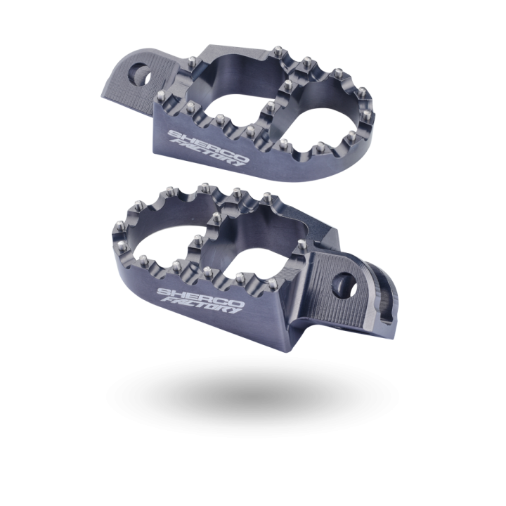 Repose-pieds sherco taillés masse anthracite | Oxmoto