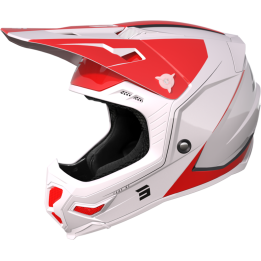 Casque SHOT core comp rouge/blanc 2023 | Oxmoto
