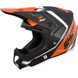 Casque SHOT core fast orange/noir 2023 | Oxmoto
