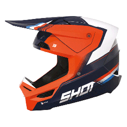 Casque SHOT race tracer orange fluo 2023 | Oxmoto