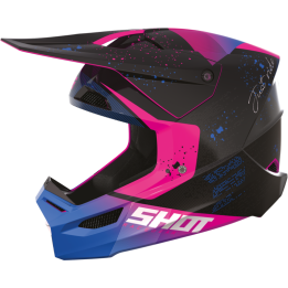 Casque SHOT furious Matrix violet 2023 | Oxmoto