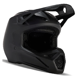 Casque FOX solid v1 noir mat 2024 | Oxmoto